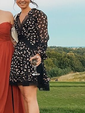 Self Portrait floral print mini dress